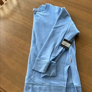 Eddie Bauer Light Blue Crewneck Sweatshirt Tunic NWT Size L